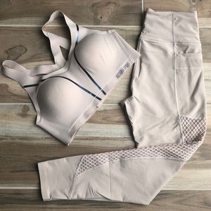 VS total knockout tights and angel max sports bra